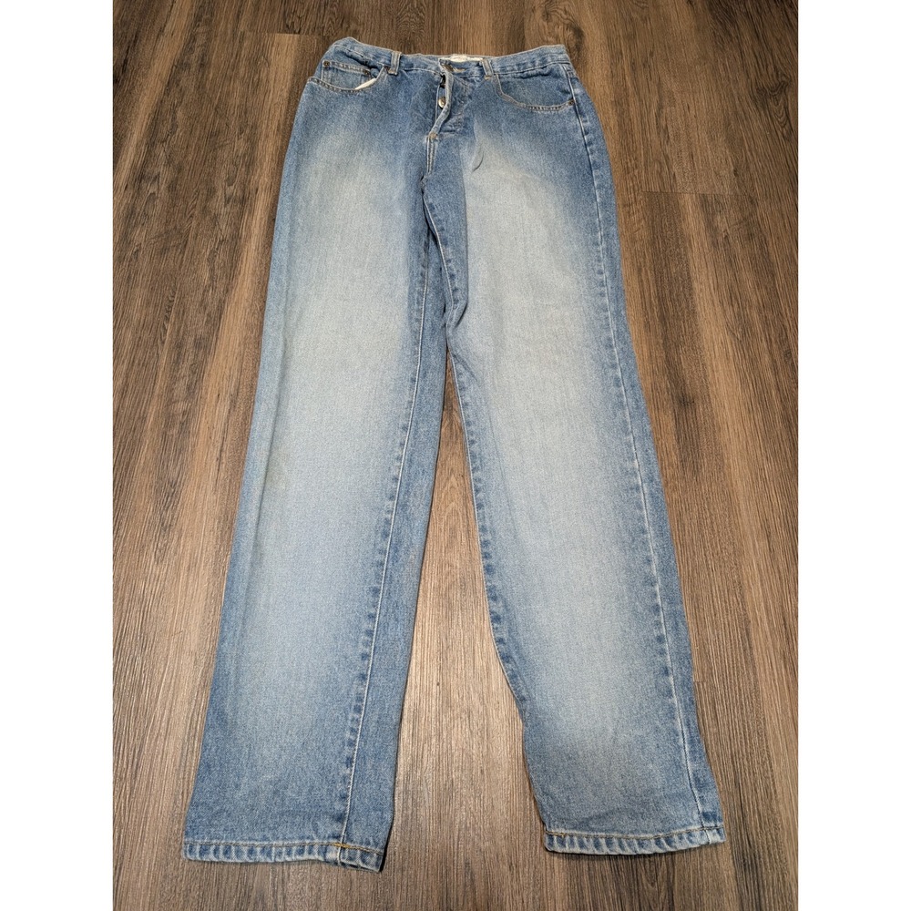 Chazz by Charles‎ Ghalia Jeans Light Wash High Waist Straight Leg Size 11 READ